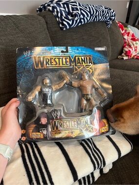 RARE Hogan Rock WrestleMania X8 2-Pack figures from 2002